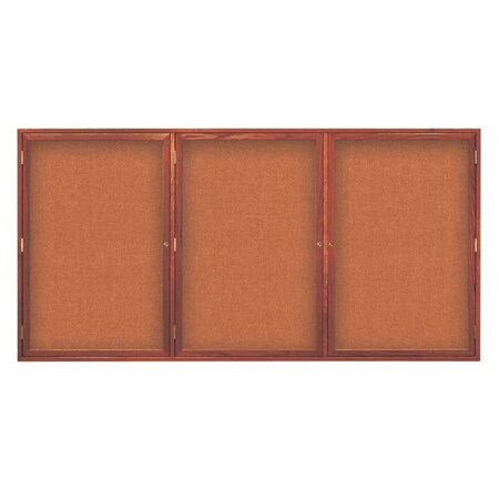United Visual Products Board, 60x36, Walnut/Black UV104EZ-BLACK-WALNUT